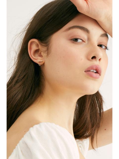FREE PEOPLE Teeny Tiny Mega Stud Earring Set