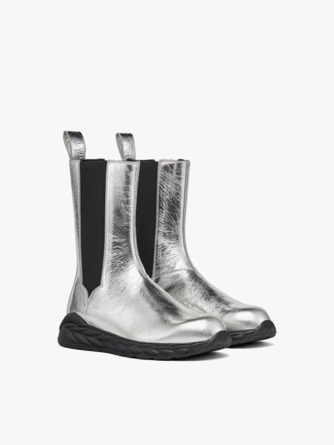 MCM Skywander Boots in Metallic Calf Leather
