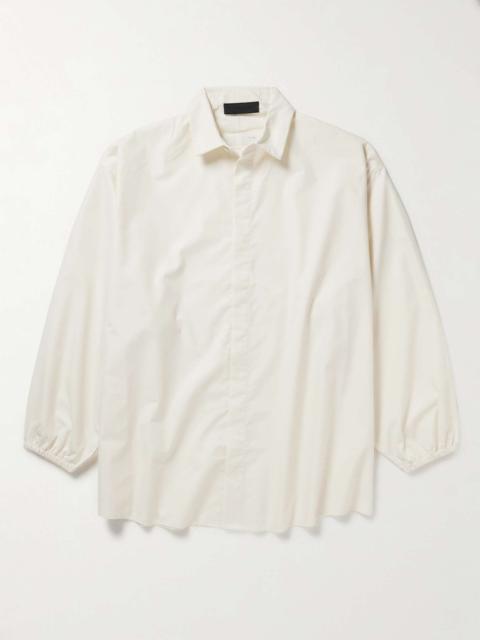 ESSENTIALS Cotton-Blend Twill Shirt
