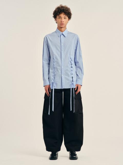 Simone Rocha Double Lace Up Hem Easy Shirt