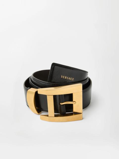 VERSACE Leather Belt 4 cm