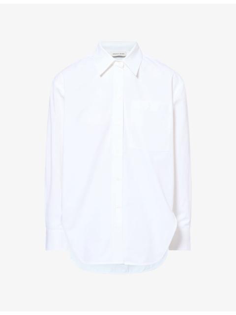 ANINE BING Scott Patch-Pocket Cotton Shirt