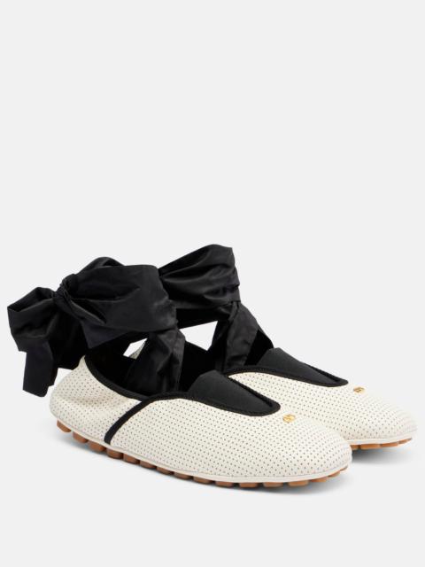 Valentino Rythmika perforated leather ballet flats