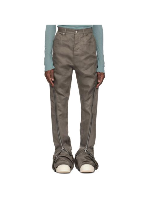 Rick Owens Gray Hollywood Bolan Banana Jeans