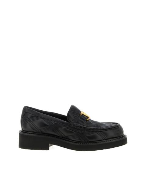 VLogo Signature quilted loafers