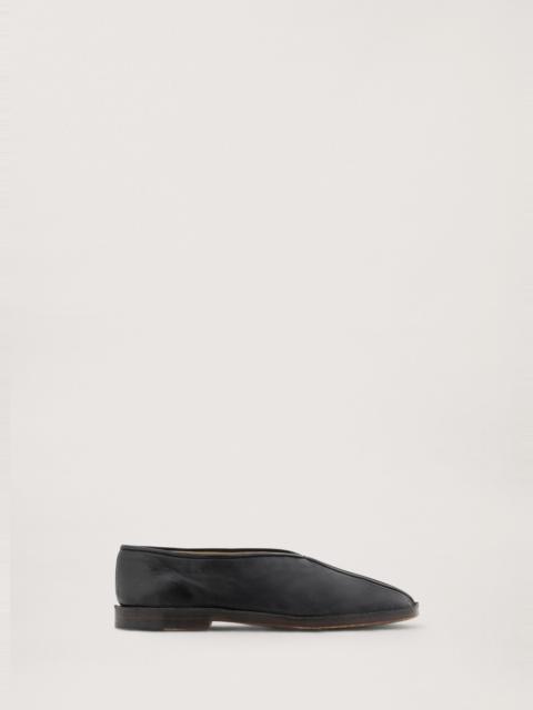 Lemaire FLAT PIPED SLIPPERS SHINY NAPPA LEATHER | REVERSIBLE