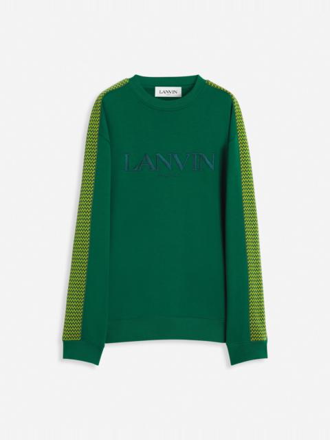Lanvin CURB SIDE LANVIN EMBROIDERED LOOSE-FITTING SWEATSHIRT