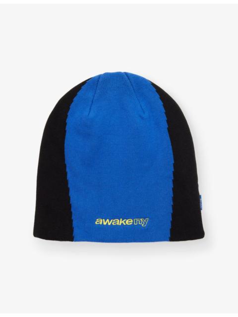 AWAKE NY Panel Knitted Cotton Beanie