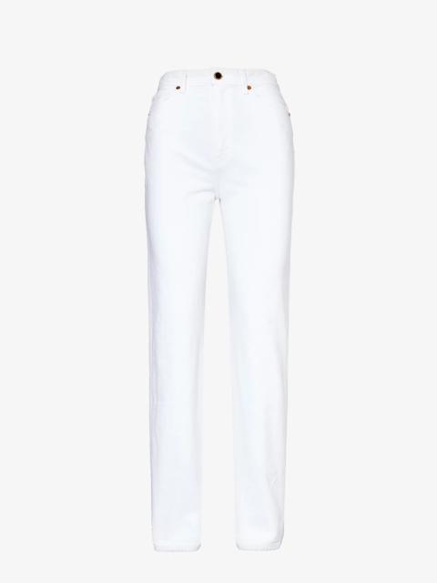 KHAITE Danielle straight-leg high-rise jeans