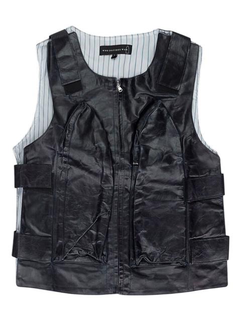 WHO DECIDES WAR bullet point vest