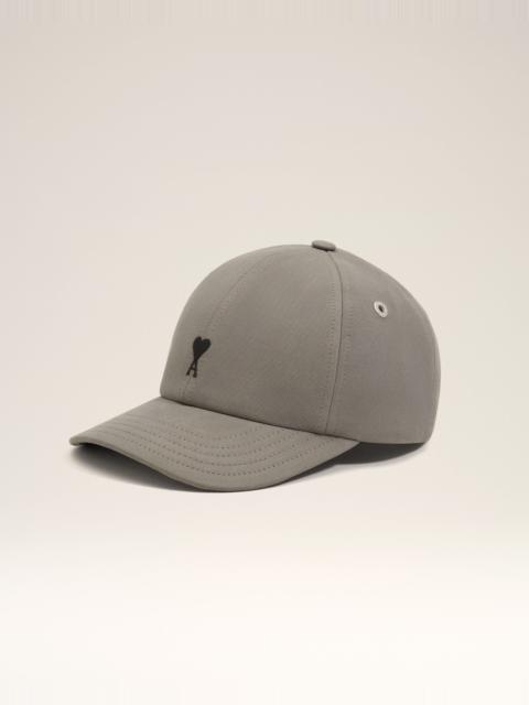 AMI Paris GREY COTTON AMI DE COEUR EMBROIDERY CAP
