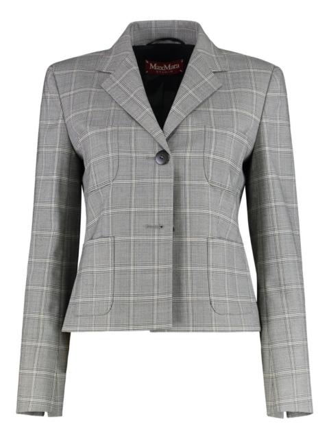 Max Mara checked single-breasted jacket