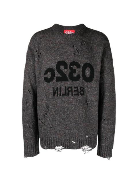 032c Painters Cover distressed-effect jumper