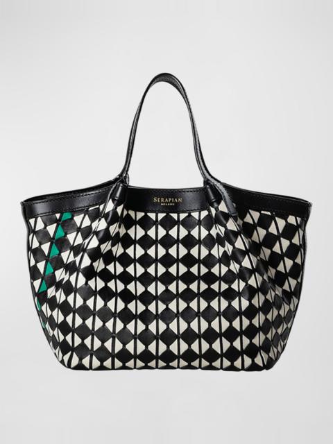 Serapian Secret Mini Mosaic Leather Tote Bag