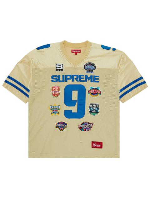 Supreme Championships Embroidered Football Jersey 'Gold'