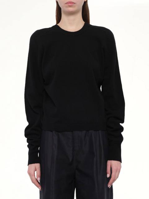 Maison Margiela Gauge 14 Gathered Sweater in Black