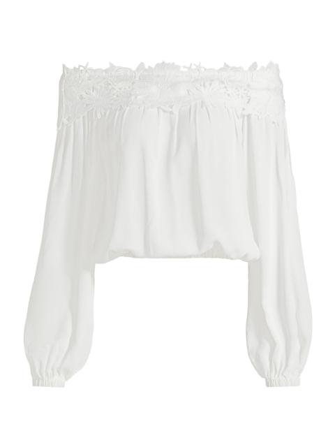 GENERATION LOVE Women's Merla Lace Off-the-Shoulder Blouse - White