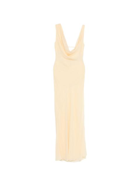 THE ANDAMANE Minerva cowl-neck maxi dress