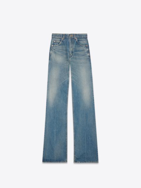 SAINT LAURENT 70's jeans in blue vintage denim