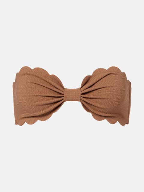 MARYSIA Antibes scalloped bikini top