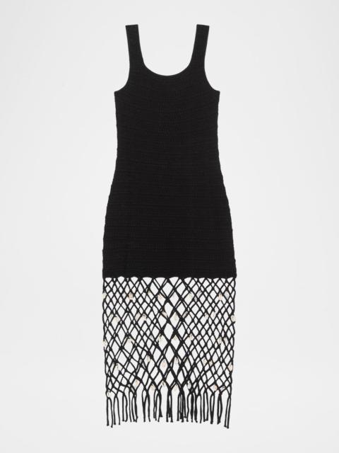 Rails Nastia Fitted Net Midi Dress