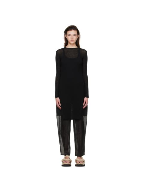 GIA STUDIOS Black Cotton Sweater