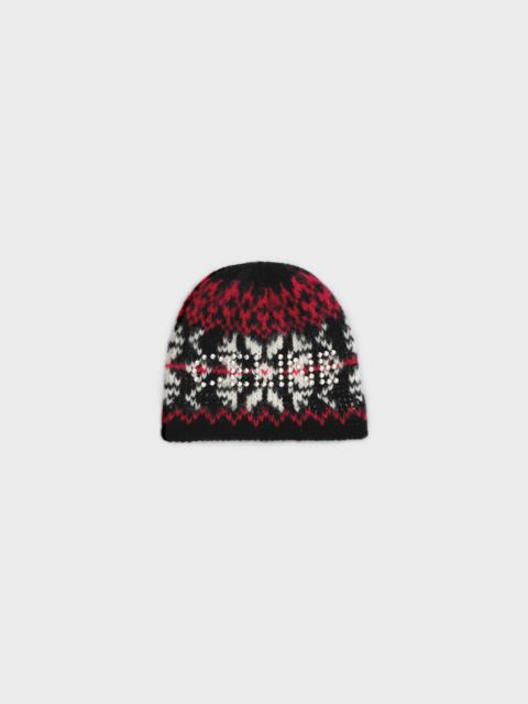 Celine studs beanie in snowflakes wool