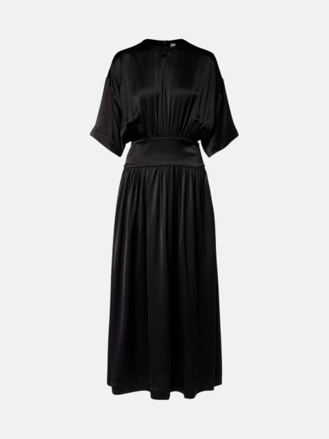 TOTEME Silk and cotton satin T-shirt dress