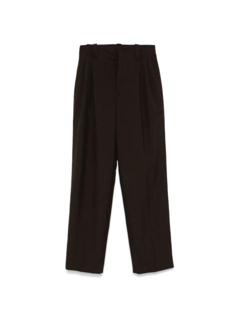 pleat-detail trousers