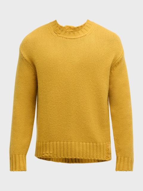FRAME Men's Destroyed Cashmere Sweater
