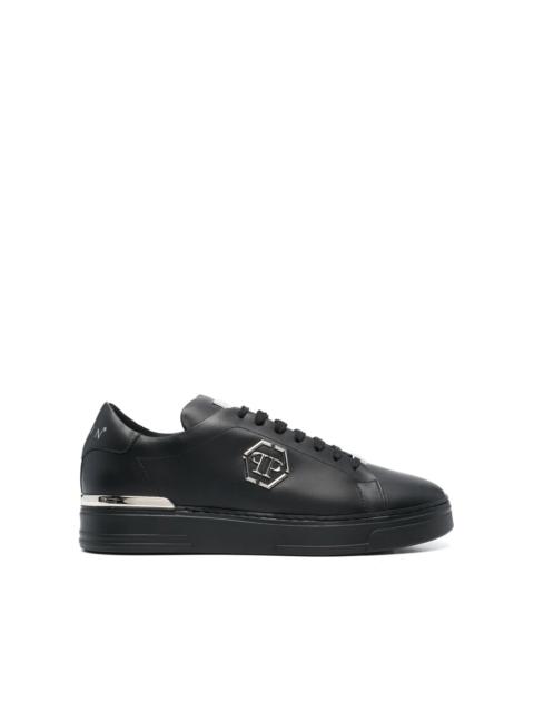 PHILIPP PLEIN Hexagon low-top leather sneakers