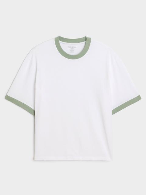TODD SNYDER Boxy Jersey Ringer Tee