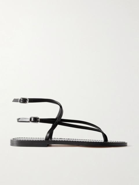 K.JACQUES Abako leather sandals Black