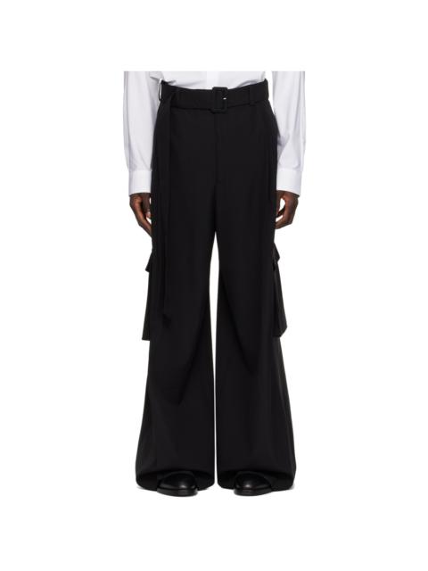 Black Belted Cargo Pants