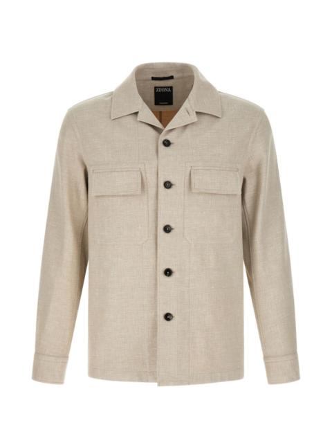 ZEGNA Crossover patch-detail overshirt