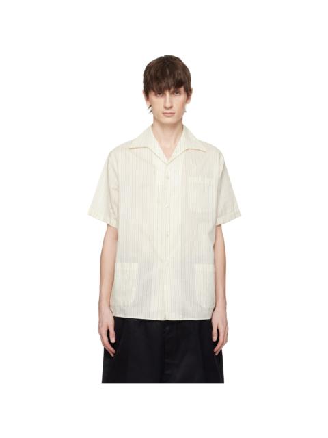 Maison Margiela Beige Short-Sleeved Shirt