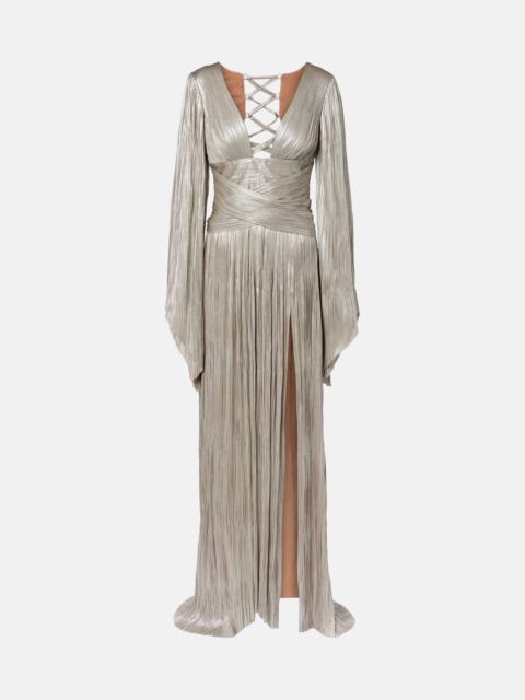 MARIA LUCIA HOHAN Alana pleated silk tulle gown