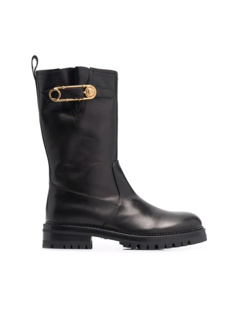 VERSACE Safety Pin mid-calf boots