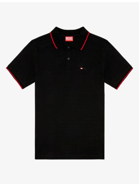 Diesel Contrast-Trim Cotton Polo Shirt