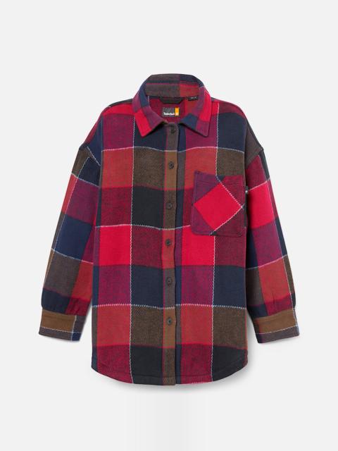 Timberland Women's Heavy Flannel Long Overshirt