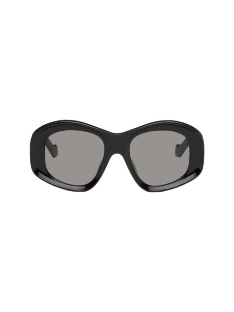 Loewe Black Beveled Pentagon Sunglasses