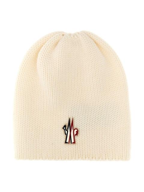 Moncler Grenoble (WMNS) Moncler Grenoble Logo Wool Beanie 'Off White' 3B00010M1131030