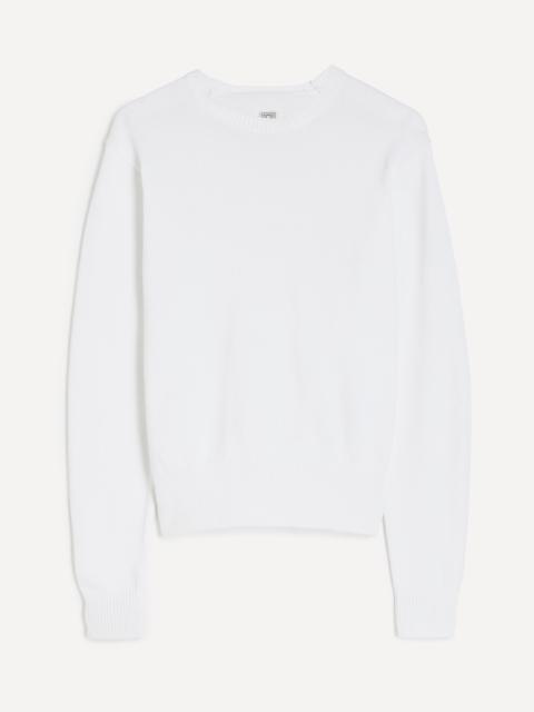 TOTEME White Classic Cotton Crew-Knit Jumper