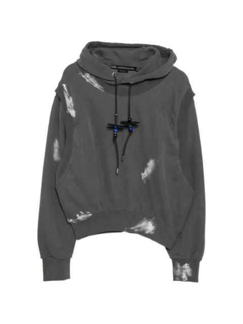 Andersson Bell metallic painted hoodie