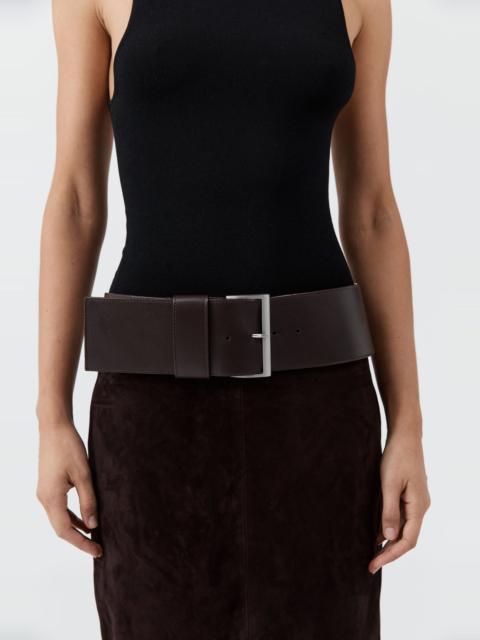 ST. AGNI Wide Classic Belt - Coffee