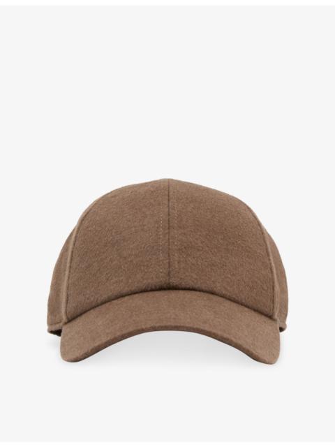 REISS Sienna Wool and Silk-Blend Baseball Cap