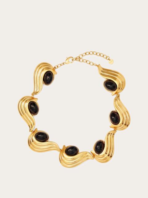FERRAGAMO Necklace with gems
