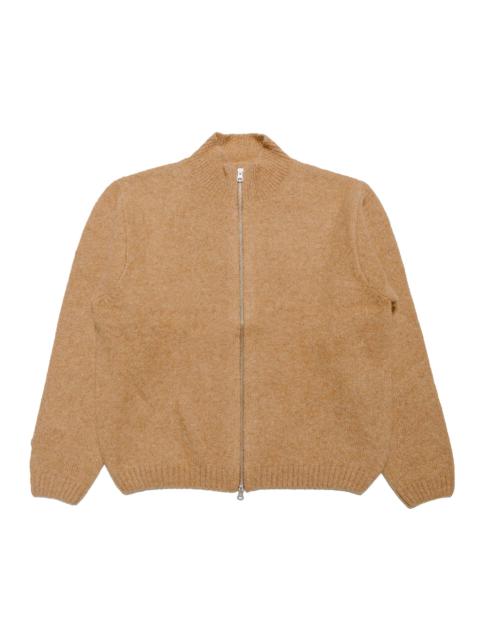 Stüssy Stüssy Brushed Mock Full Zip Sweater Camel