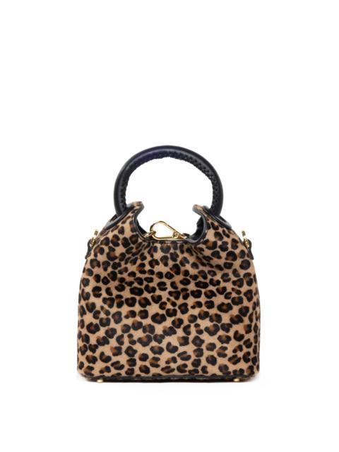 Elleme Madeleine Calf Leather Leopard Kid