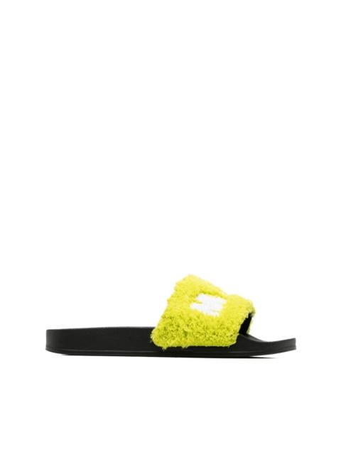 Marni logo flat slides